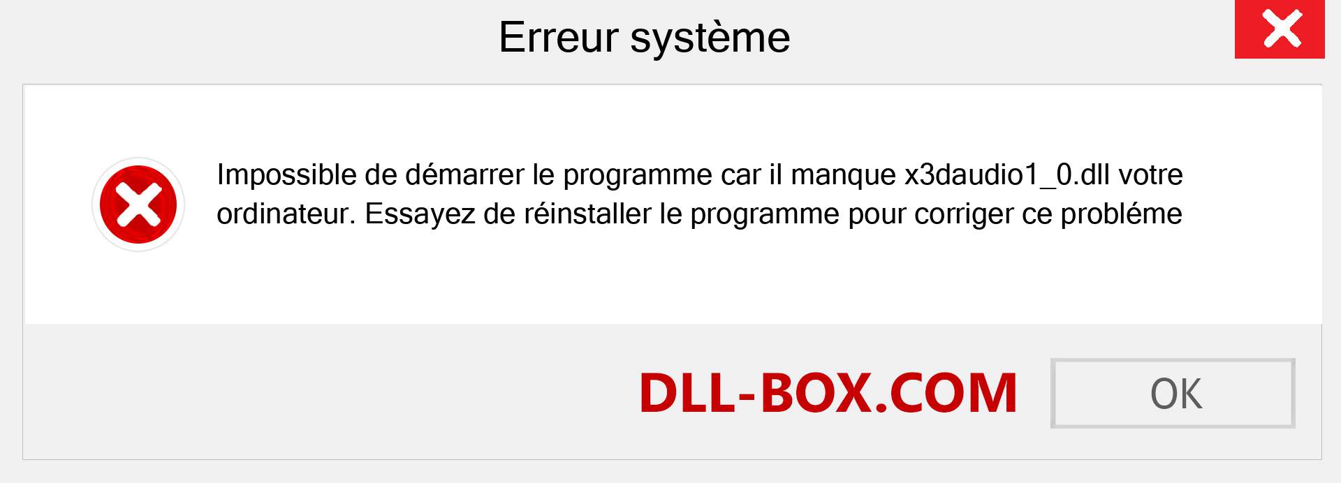 Le fichier x3daudio1_0.dll est manquant ?. Télécharger pour Windows 7, 8, 10 - Correction de l'erreur manquante x3daudio1_0 dll sur Windows, photos, images